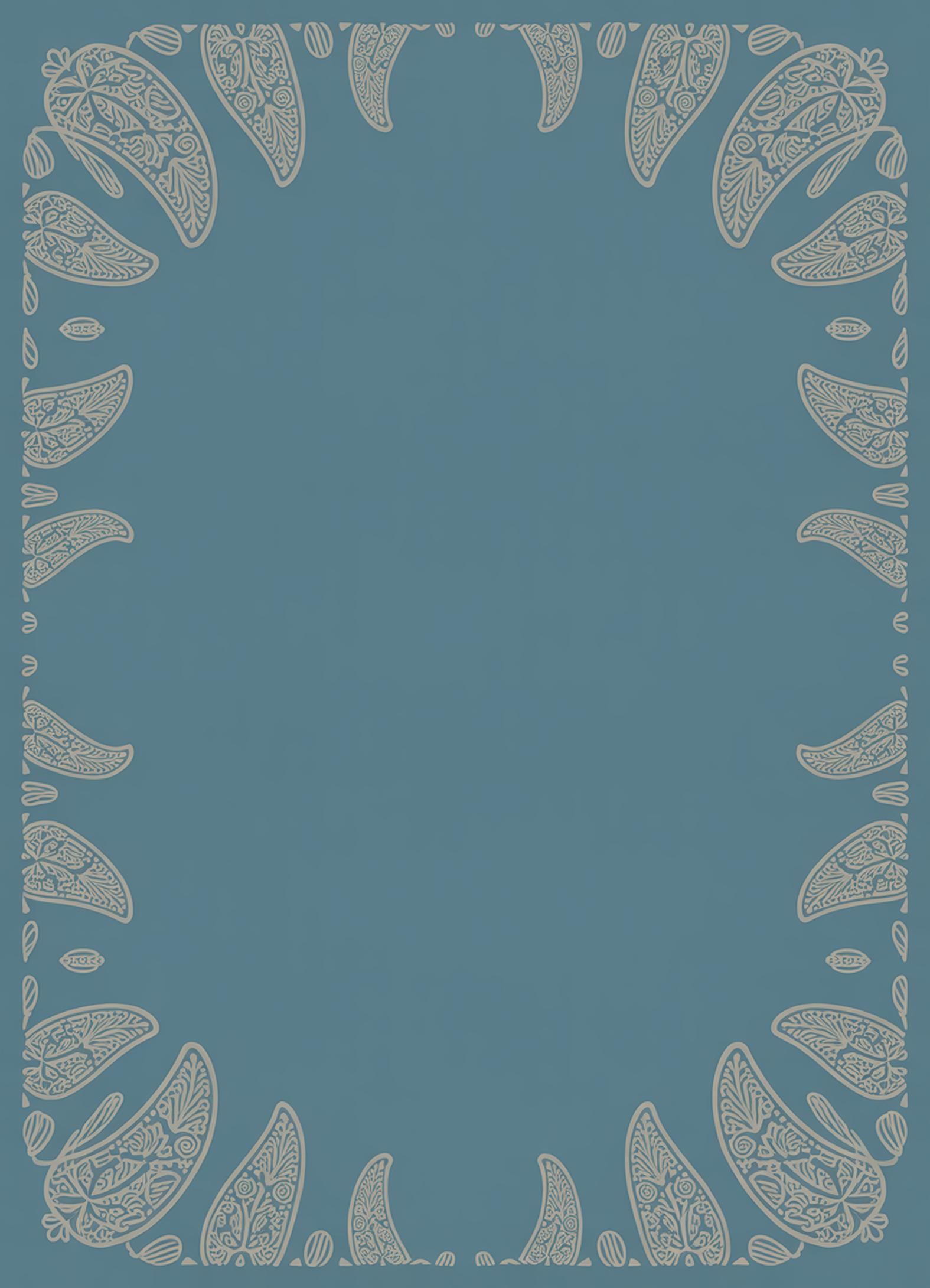 Paisley Dusty Blue I